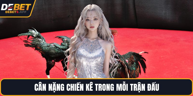 Cân nặng chiến kê trong mỗi trận đấu